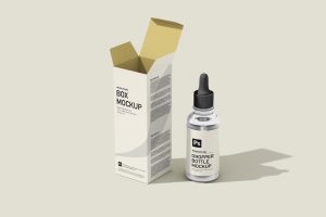 bottle dropper mockup