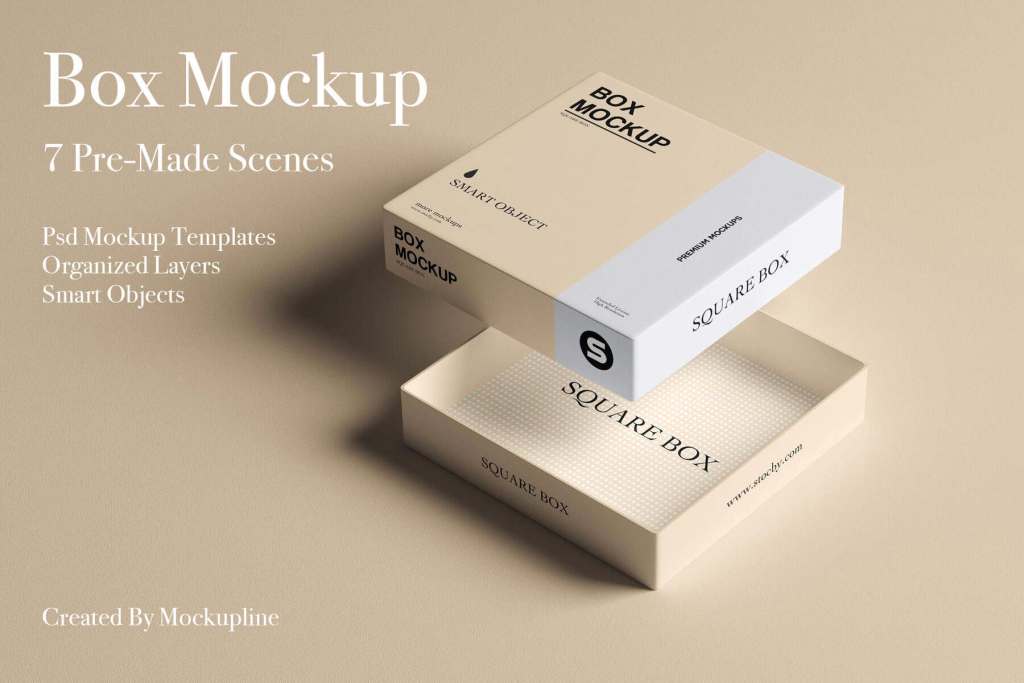 Box Packaging Mockup Set