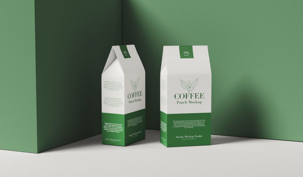 coffee pouch mockup