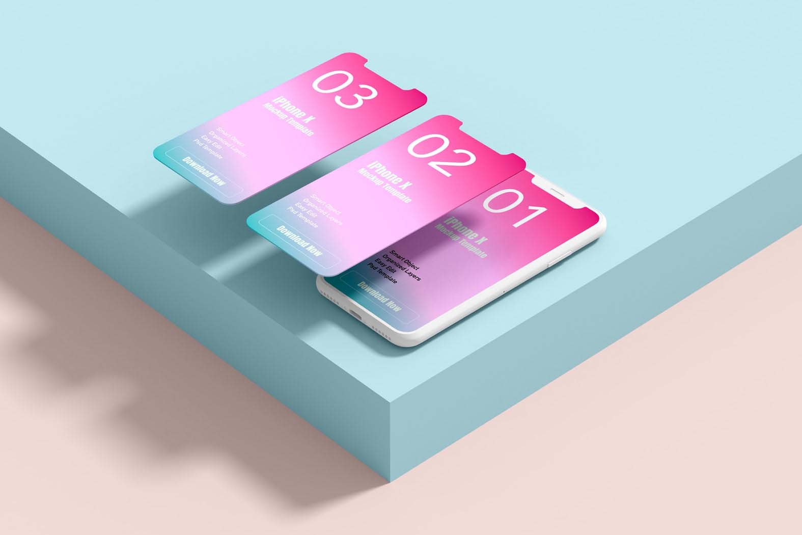 iphone clay mockup template