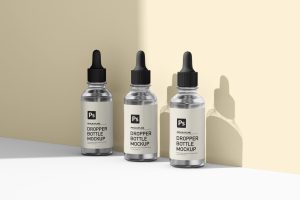 mockup dropper bottle