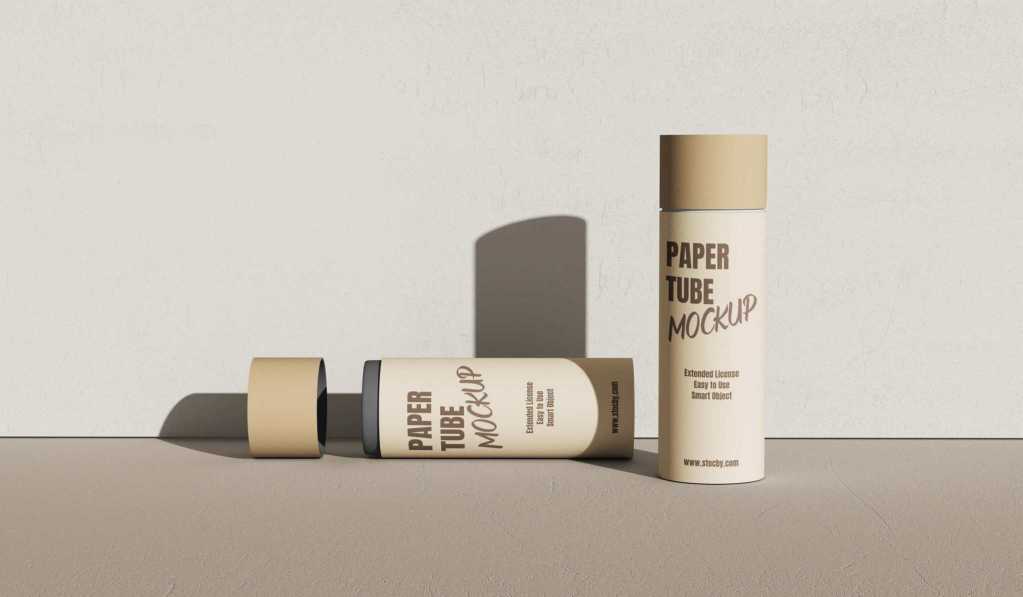 Paper Tube Mockup Set