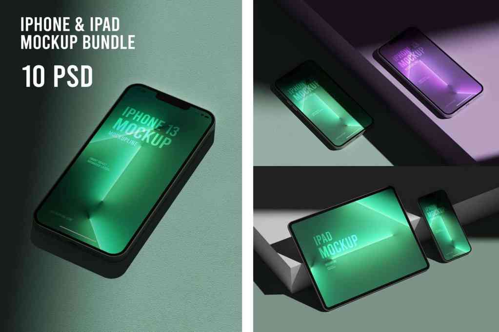 iPad & iPhone Mockup Bundle Set