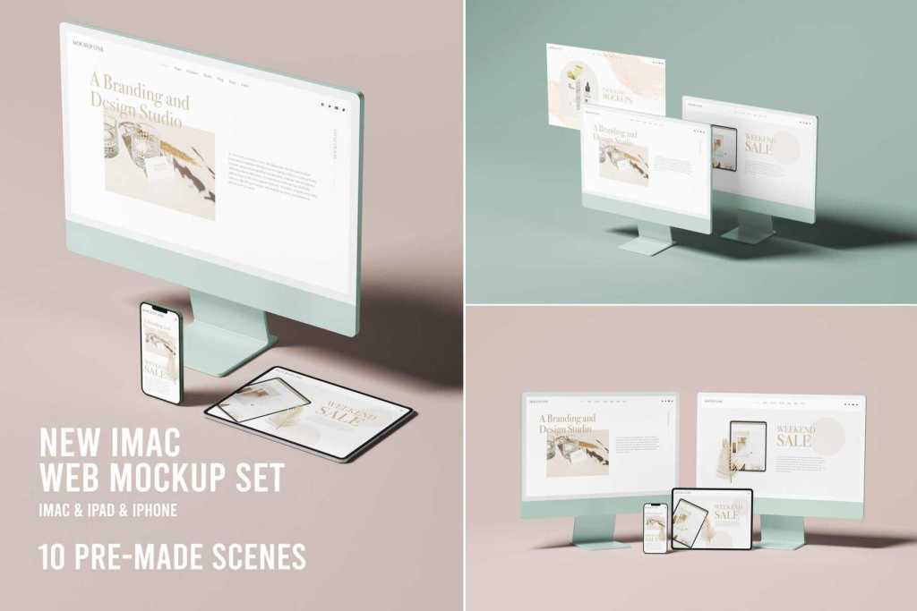 New iMac web mockup