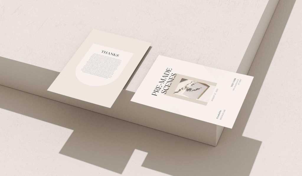 Minimalist A4 Mockup Scene 03