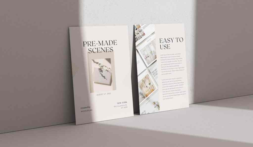 Minimalist A4 Mockup Scene 10