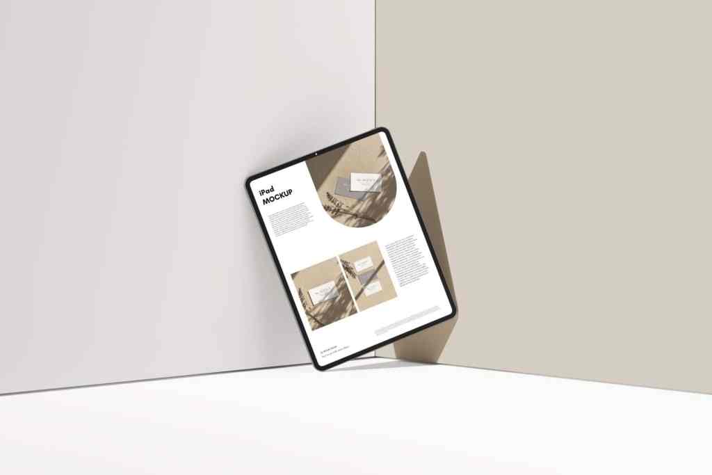 Minimal iPad Mockup 07