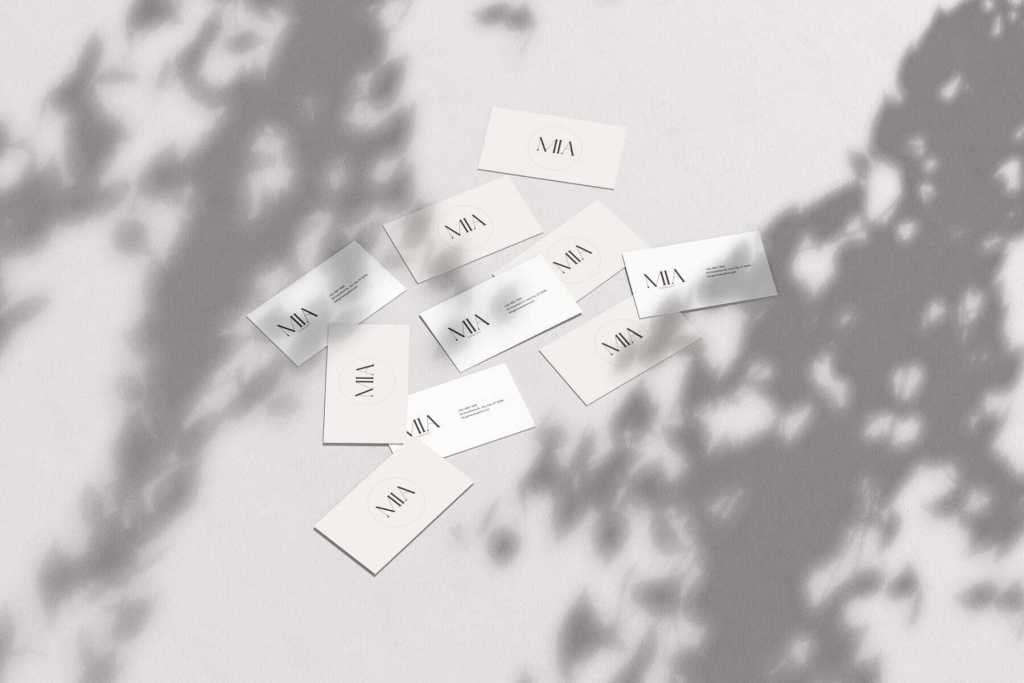 Mia Branding Business Card Mockup 04