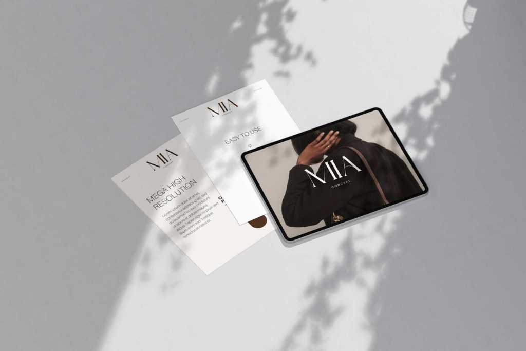 Mia Branding iPad & A4 Mockup 05