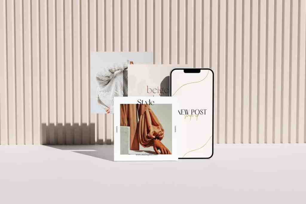 Instagram Post & Story Mockup 10
