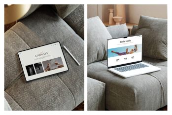 iPad MacBook mockup
