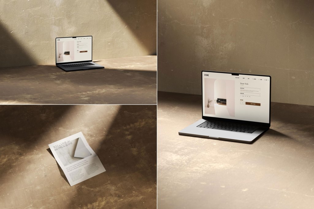 Stone Branding Mockup Collection
