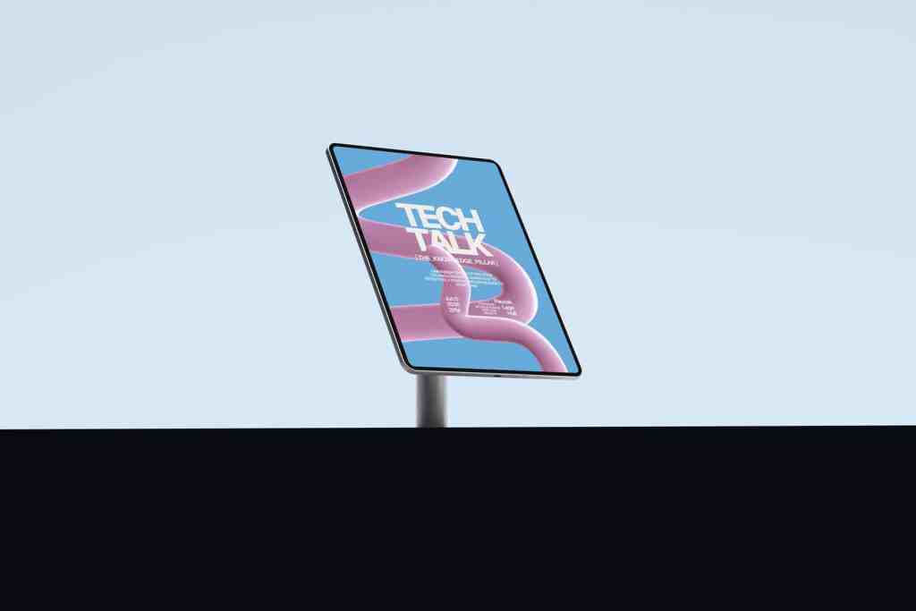 iPad stand mockup