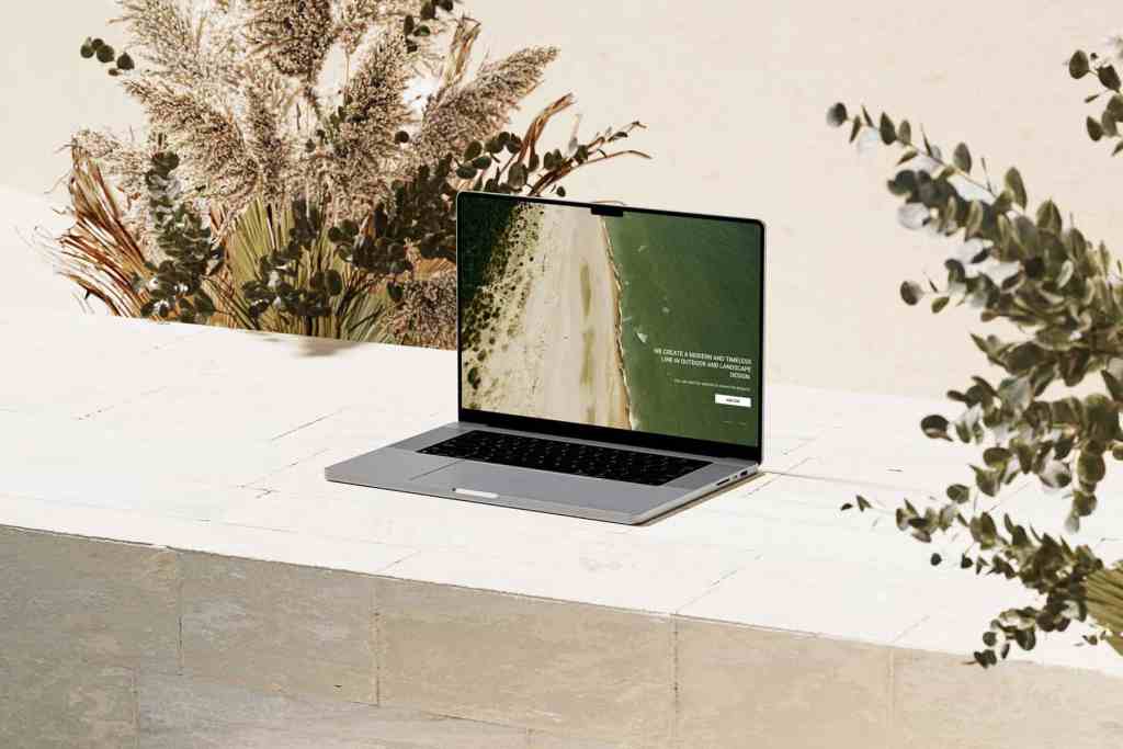 Lush MacBook Mockup