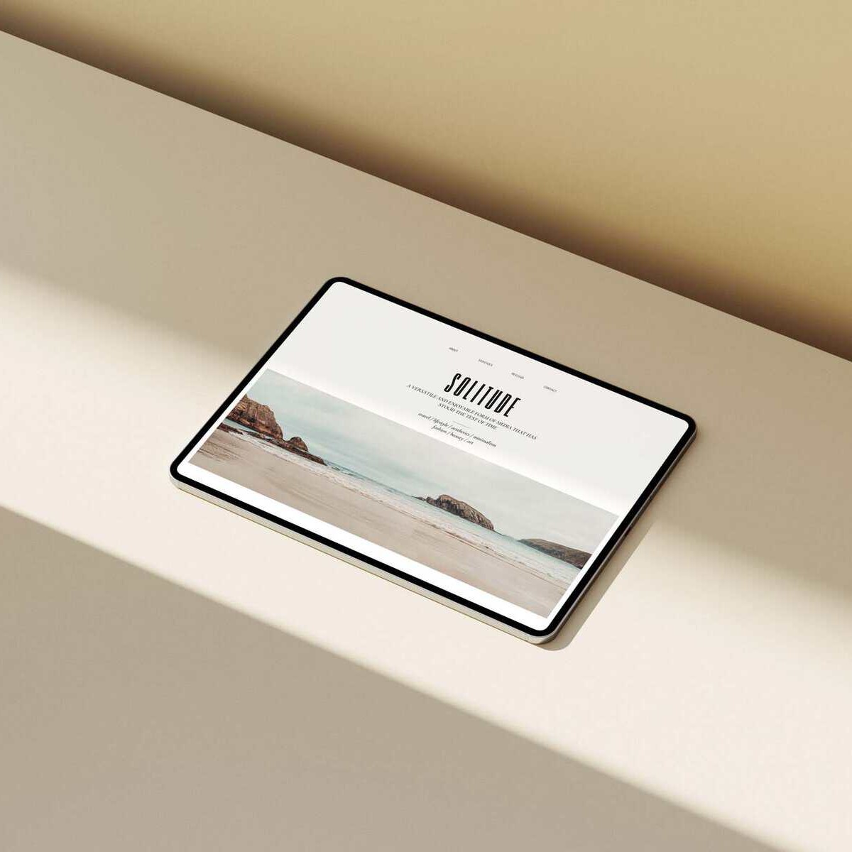 iPad mockup
