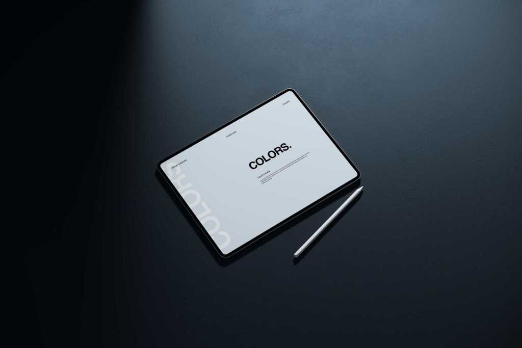 Dark iPad Mockup 03