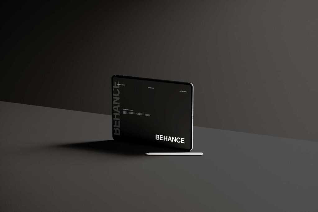 Dark iPad Mockup 05