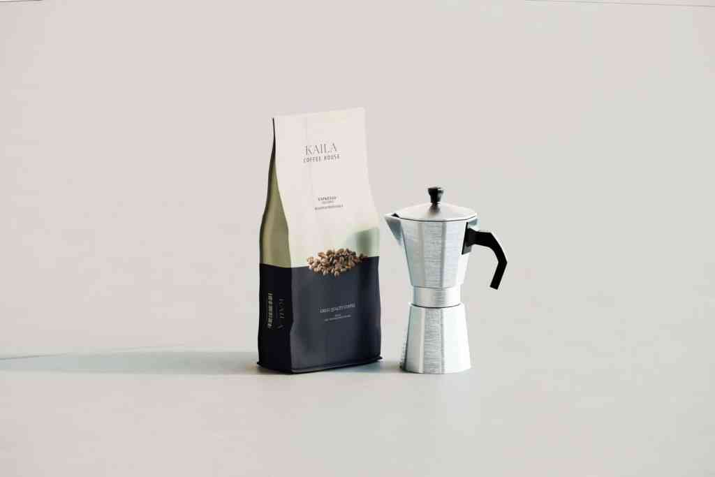 Coffee Pouch Mockup