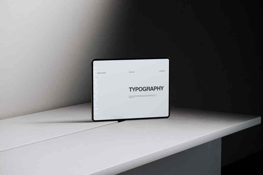 Dark iPad Mockup 06