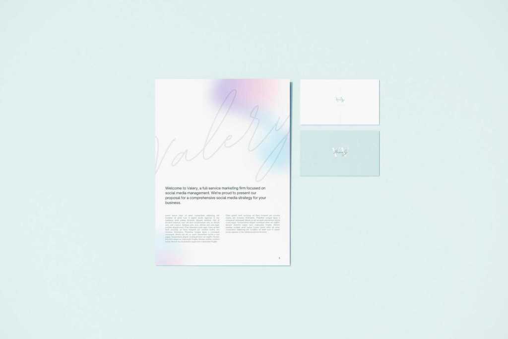 Free Valery Stationery Mockup