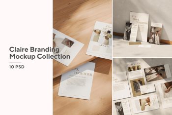 claire branding mockup