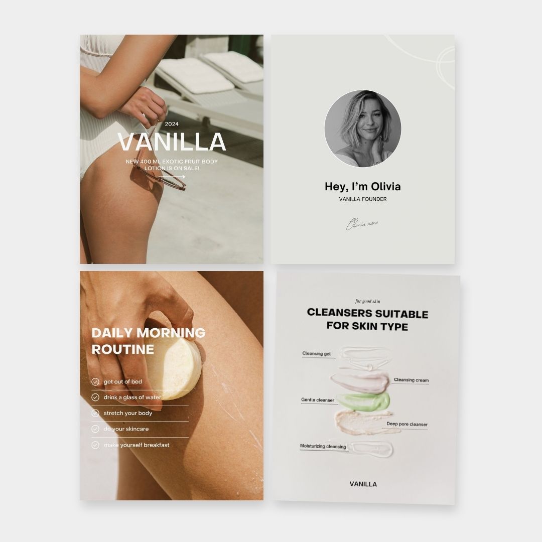 beauty canva template