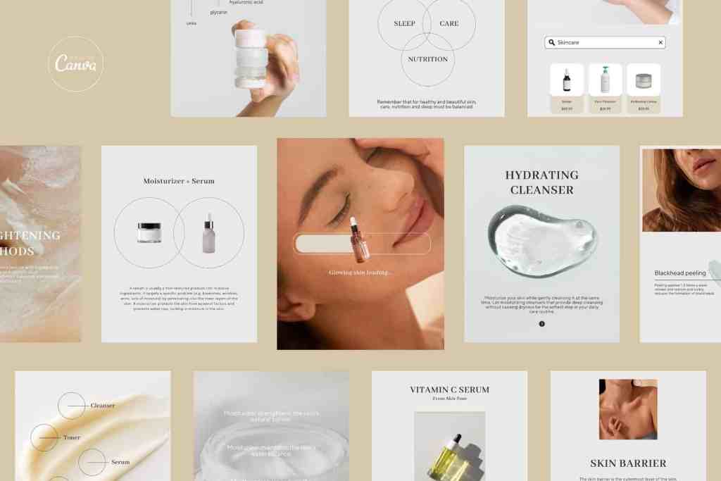 Beauty Instagram Canva Templates