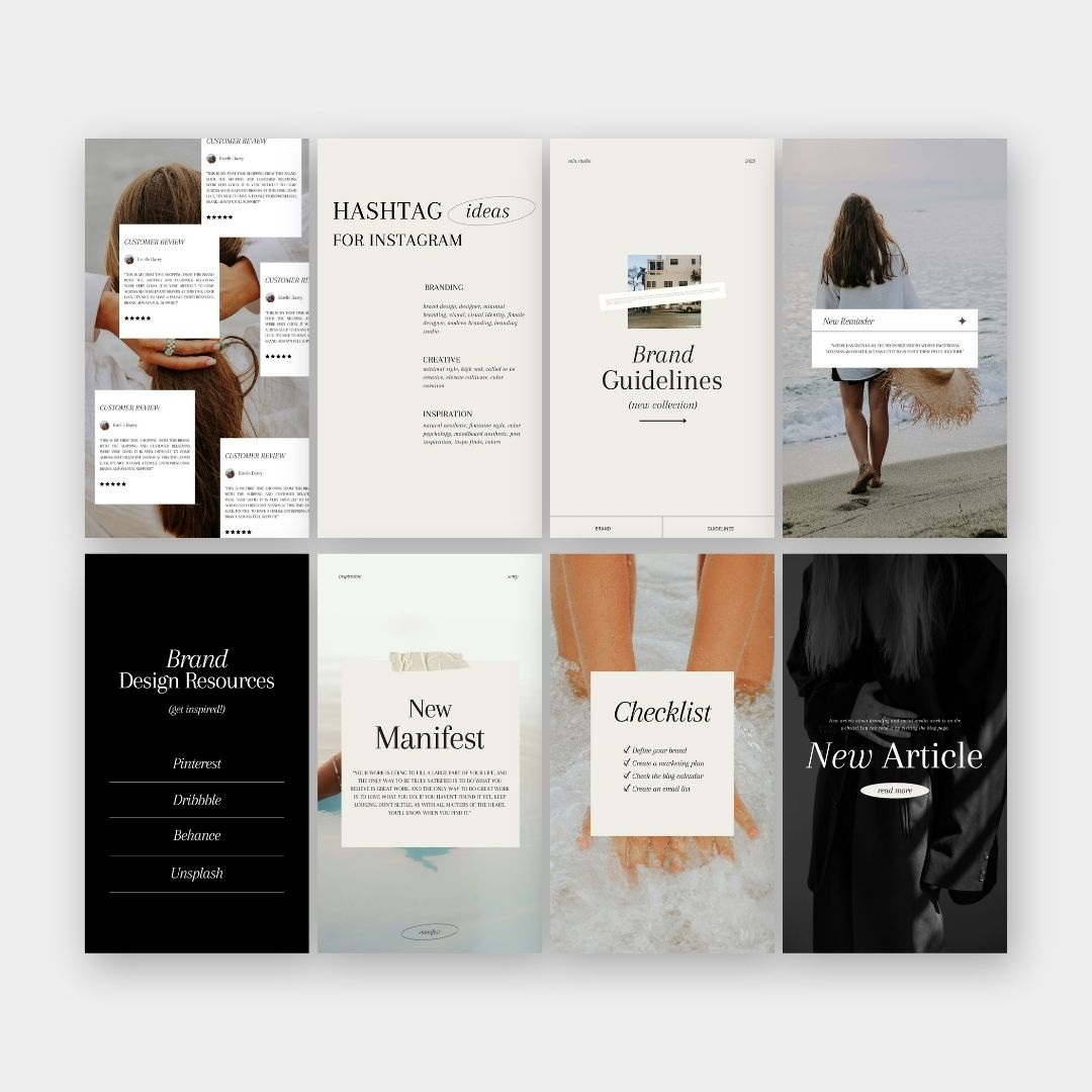 canva story template