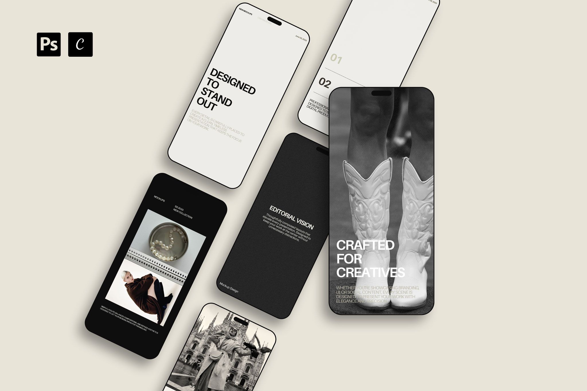 line mockup collection