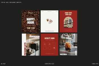coffee canva template